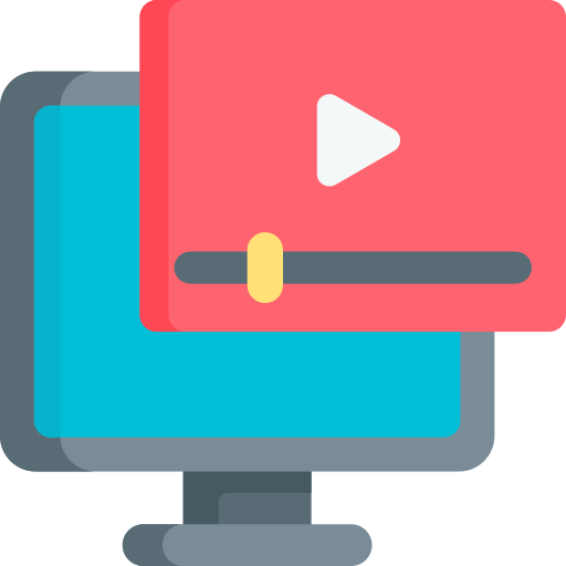 reproductor de video icono gratis