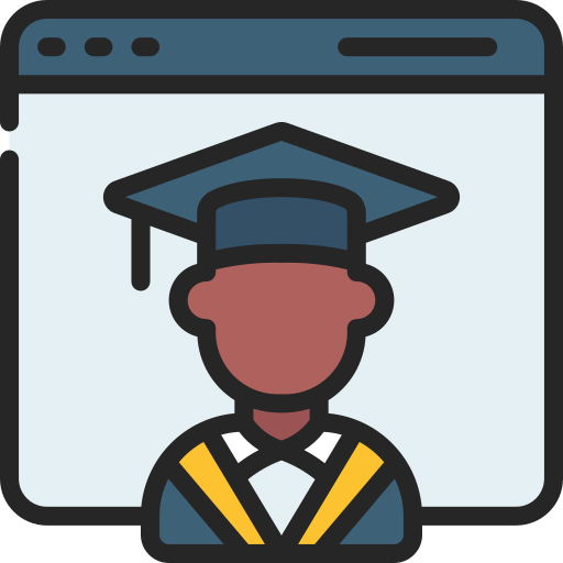 Éducation en ligne Icône gratuit