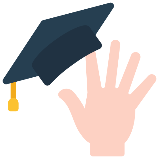 graduación icono gratis