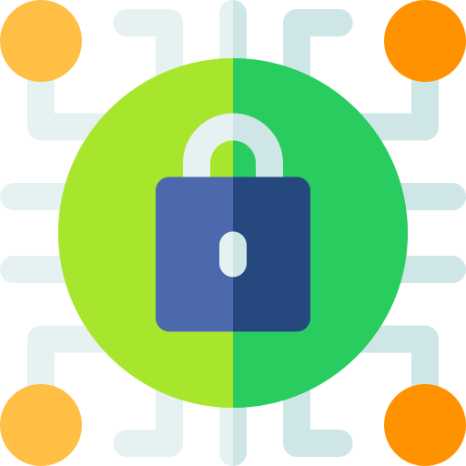 Cyber security Basic Rounded Flat icon