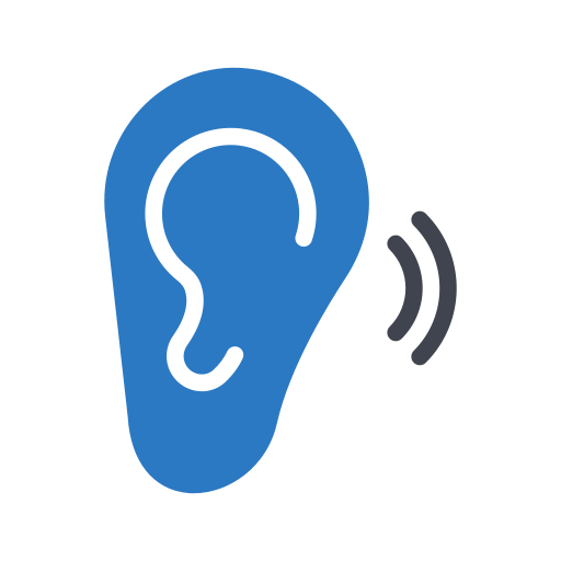 Ear Generic Blue icon