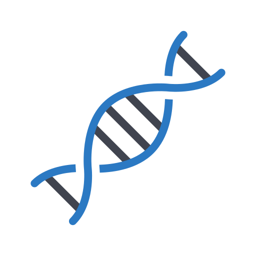 Dna strand Generic Blue icon