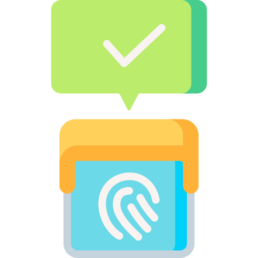 sensor de huellas dactilares icono gratis