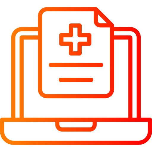 informe médico icono gratis