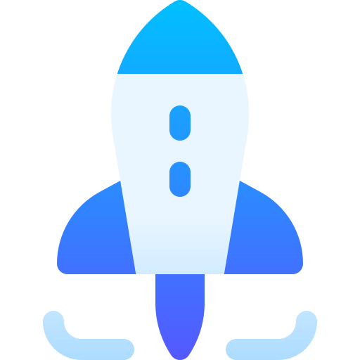 Rocket Basic Gradient Gradient icon