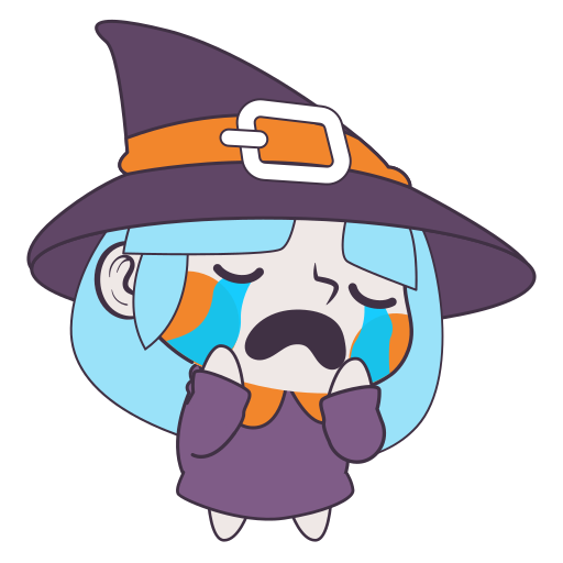 Sad free sticker