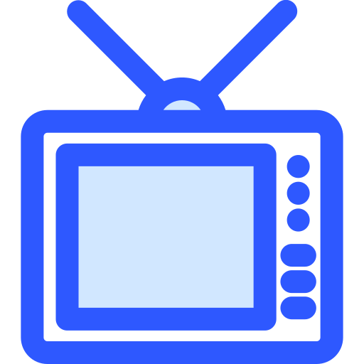 Old tv Generic Blue icon