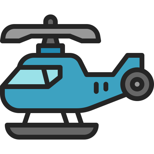 Helicopter Generic Outline Color icon