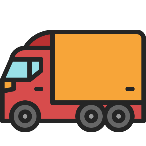 Delivery truck - free icon