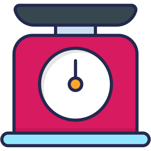 Kitchen scale Generic Outline Color icon