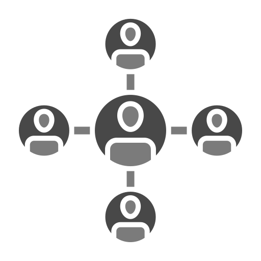 Organization Chart Generic Grey Icon