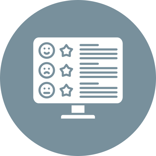customer review icono gratis