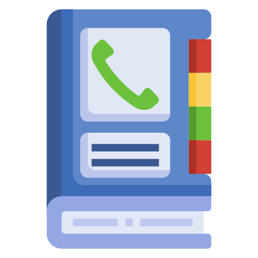 directorio telefónico icono gratis