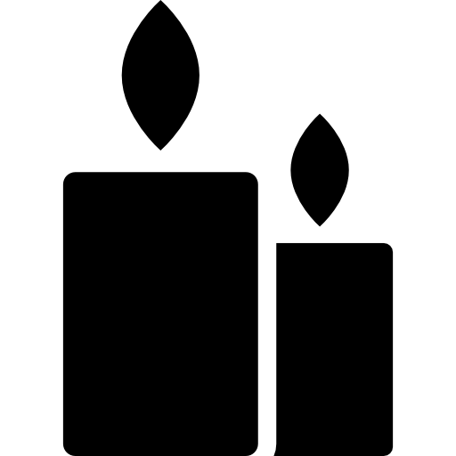 dos velas icono gratis