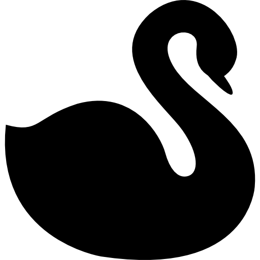 Free Icon | Swan facing right