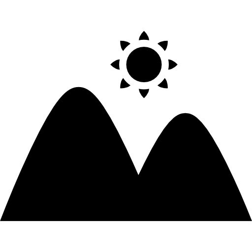 salida del sol del desierto icono gratis