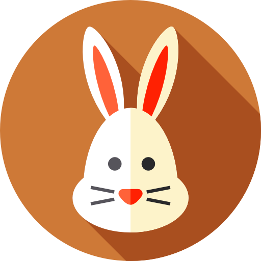 Rabbit Flat Circular Flat icon