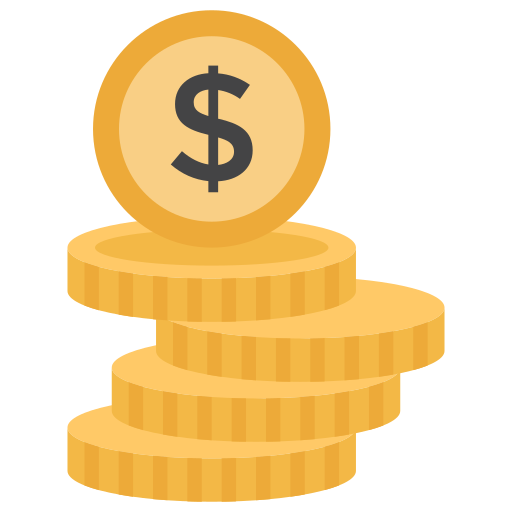 Dollar coins Generic Flat icon