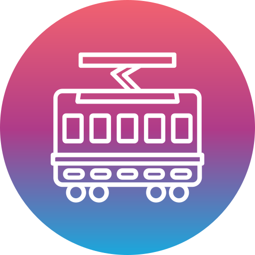 tranvía icono gratis