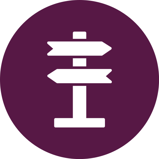 Direction sign free icon