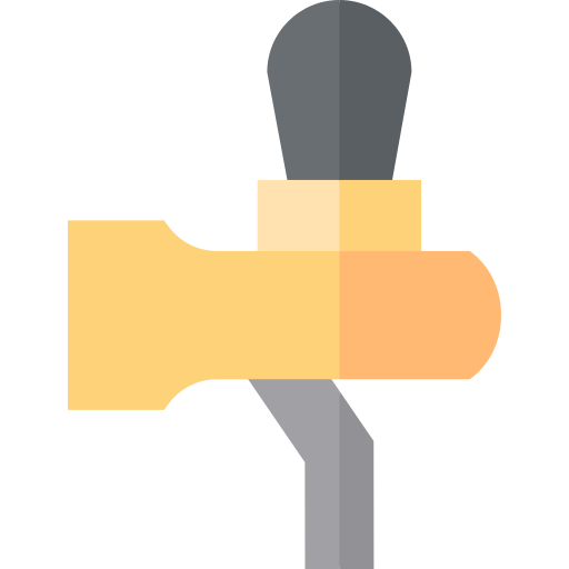 Tap Basic Straight Flat Icon