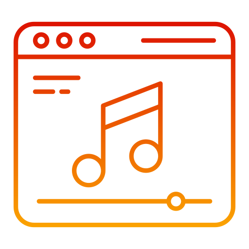 Music player Generic Gradient icon