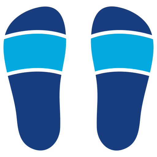 Slippers Generic Blue icon