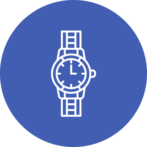 reloj de pulsera icono gratis