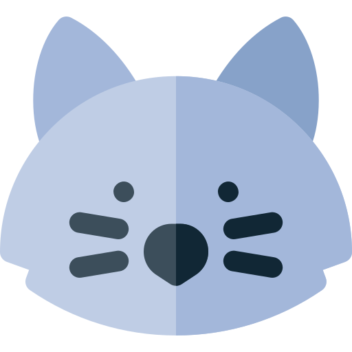 Cat Detailed Rounded Lineal color icon