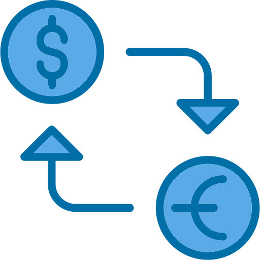 Currency exchange Generic Blue icon