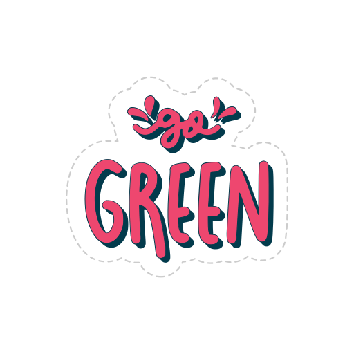 ir verde gratis sticker