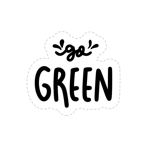 ir verde gratis sticker