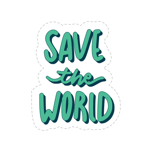 Save the World gratis sticker