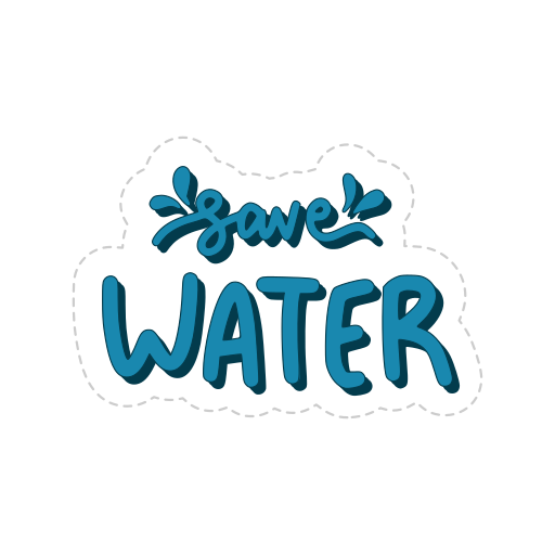 Save water free sticker