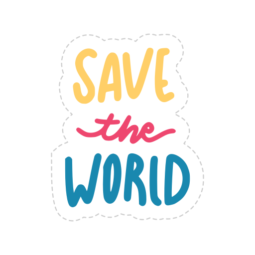 Save the World gratis sticker