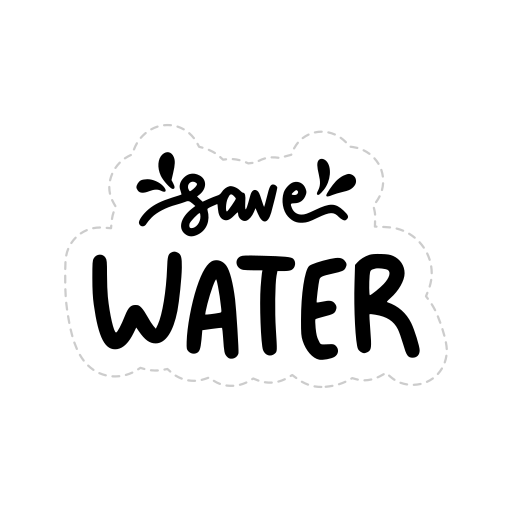 Save water free sticker Save water free sticker