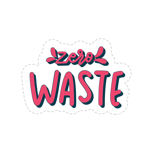 Zero waste free sticker Zero waste free sticker