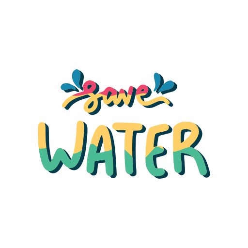 Save water free sticker Save water free sticker