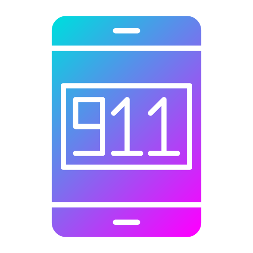 llamada al 911 icono gratis