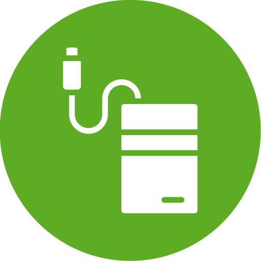 disco duro externo icono gratis