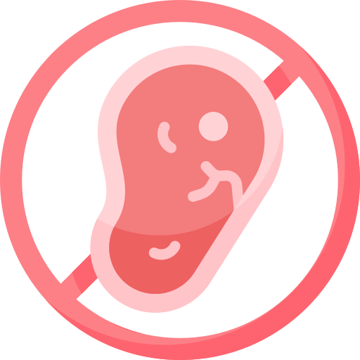 Sin carne icono gratis