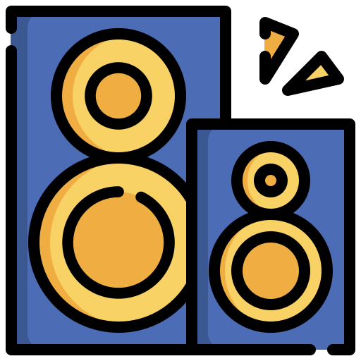 altavoces icono gratis