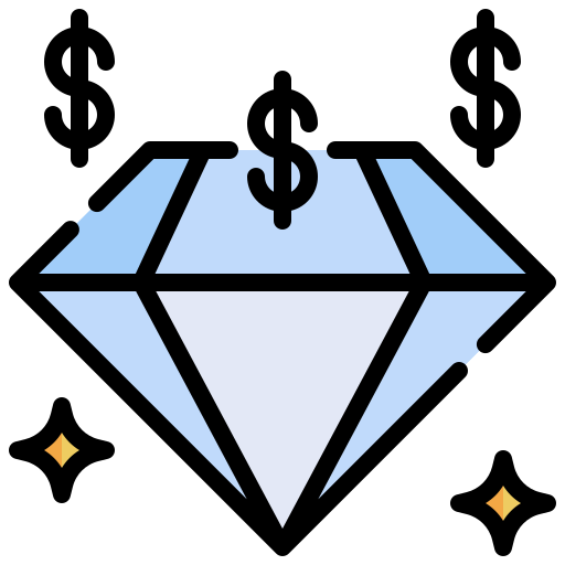 Diamond Generic Outline Color icon