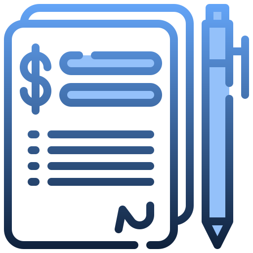 Contract Generic Blue icon