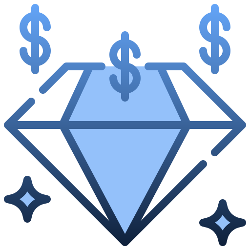 Diamond Generic Blue icon