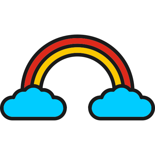 arco iris icono gratis