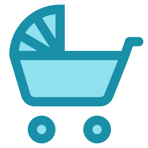 carrito de bebé icono gratis