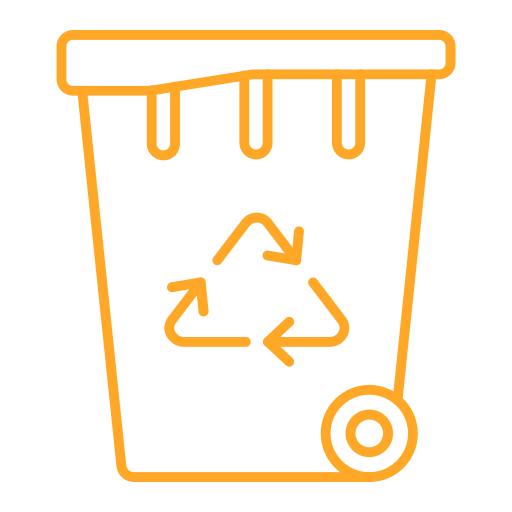 tacho de reciclaje icono gratis