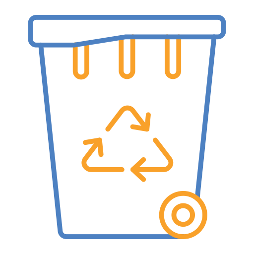 tacho de reciclaje icono gratis