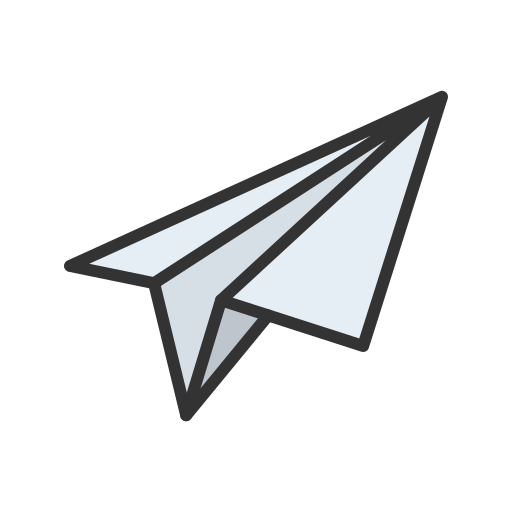 avion de papel icono gratis